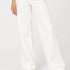 ZOXARO Off-White Wide-Leg Jeans